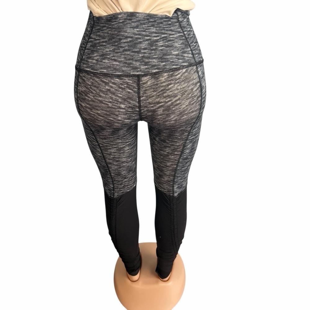 3/$30 ☀️ Lululemon Wunder Under Pant *Stirrup Dramatic Static White Black - Picture 8 of 9